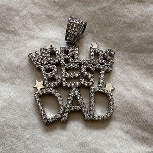 Sparkling Silver Pendant with Stars